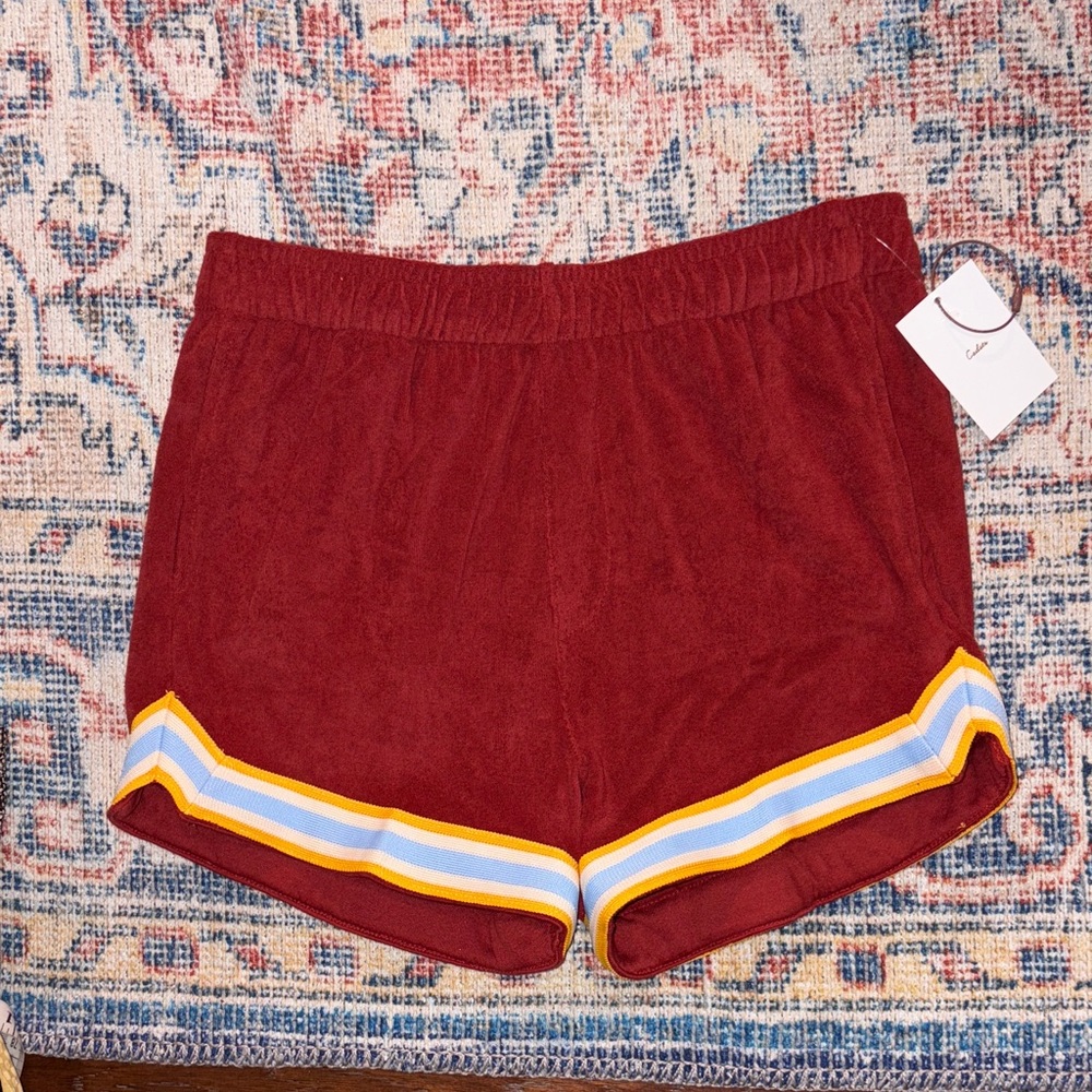 Cadets Casita Terry Shorts in Red SZ 10/12 (29-32” Waist) NWT